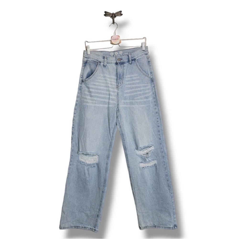 Rewash Super High Rise Distressed Jean 7/28